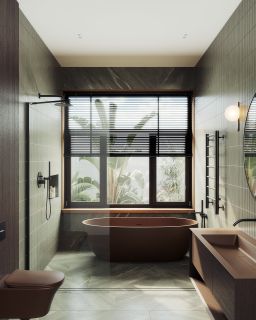 Душевая перегородка MaybahGlass MGD-695-6ш 79см чёрный